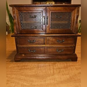 Vintage 70s Laurel Import  Musical 5 Drawer Jewelry Box Made in Japan